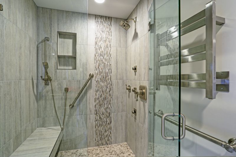 Walk-In Shower with Open Entrance